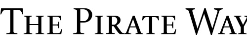 Font : EstaSmallCaps Custom Text : The Pirate Way Test your own text here Click to download or to view this font on a tshirt that can be custom printed in Bali
