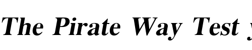 Font : EucrosiaUPC-Bold-Italic Custom Text : The Pirate Way Test your own text here Click to download or to view this font on a tshirt that can be custom printed in Bali