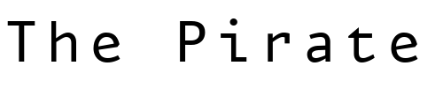 Font : Eureka-Mono Custom Text : The Pirate Way Test your own text here Click to download or to view this font on a tshirt that can be custom printed in Bali