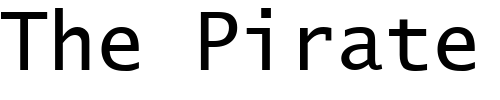 Font : Excalibur-Monospace Custom Text : The Pirate Way Test your own text here Click to download or to view this font on a tshirt that can be custom printed in Bali