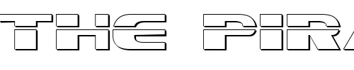 Font : Excelsior-Laser-Outline Custom Text : The Pirate Way Test your own text here Click to download or to view this font on a tshirt that can be custom printed in Bali