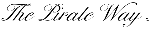 Font : ExcelsiorScript-Extended Custom Text : The Pirate Way Test your own text here Click to download or to view this font on a tshirt that can be custom printed in Bali