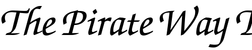 Font : ExchequerScriptPlain Custom Text : The Pirate Way Test your own text here Click to download or to view this font on a tshirt that can be custom printed in Bali