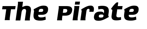 Font : Exert-BoldItalic Custom Text : The Pirate Way Test your own text here Click to download or to view this font on a tshirt that can be custom printed in Bali