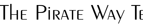 Font : Exotc350-Lt-BT-Light Custom Text : The Pirate Way Test your own text here Click to download or to view this font on a tshirt that can be custom printed in Bali