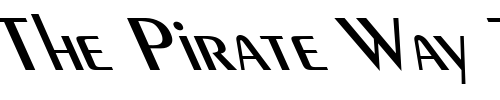 Font : Exotic-Demi-Lefty Custom Text : The Pirate Way Test your own text here Click to download or to view this font on a tshirt that can be custom printed in Bali