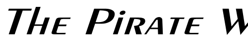Font : Exotic-Demi-Wd-Italic Custom Text : The Pirate Way Test your own text here Click to download or to view this font on a tshirt that can be custom printed in Bali
