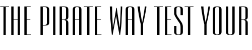 Font : Expel-Extended-Normal Custom Text : The Pirate Way Test your own text here Click to download or to view this font on a tshirt that can be custom printed in Bali