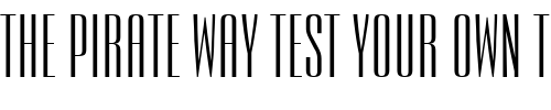 Font : Expel-Wide-Normal Custom Text : The Pirate Way Test your own text here Click to download or to view this font on a tshirt that can be custom printed in Bali