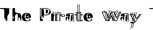Font : Experitypo5 Custom Text : The Pirate Way Test your own text here Click to download or to view this font on a tshirt that can be custom printed in Bali