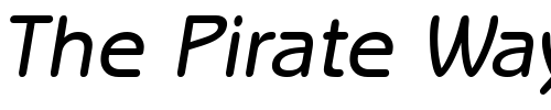 Font : Express-Deco-Gothic-SSi-Italic Custom Text : The Pirate Way Test your own text here Click to download or to view this font on a tshirt that can be custom printed in Bali