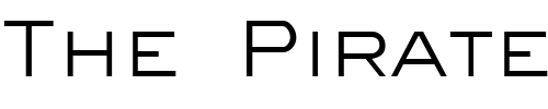 Font : Eyechart-Regular Custom Text : The Pirate Way Test your own text here Click to download or to view this font on a tshirt that can be custom printed in Bali