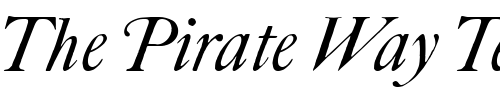 Font : FCaslonFortyTwoAltsITC-TT Custom Text : The Pirate Way Test your own text here Click to download or to view this font on a tshirt that can be custom printed in Bali