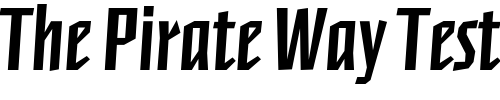 Font : FFNewberlinBold Custom Text : The Pirate Way Test your own text here Click to download or to view this font on a tshirt that can be custom printed in Bali