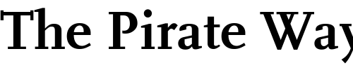 Font : FFScala-Bold Custom Text : The Pirate Way Test your own text here Click to download or to view this font on a tshirt that can be custom printed in Bali