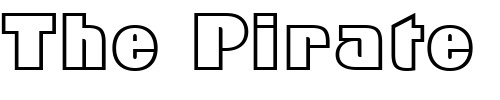 Font : FFX-Block-Outline Custom Text : The Pirate Way Test your own text here Click to download or to view this font on a tshirt that can be custom printed in Bali