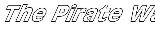 Font : FZ-BASIC-1-HOLLOW-ITALIC Custom Text : The Pirate Way Test your own text here Click to download or to view this font on a tshirt that can be custom printed in Bali