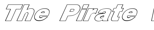 Font : FZ-BASIC-13-HOLLOW-ITALIC Custom Text : The Pirate Way Test your own text here Click to download or to view this font on a tshirt that can be custom printed in Bali