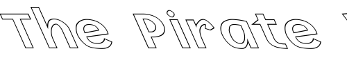 Font : FZ-BASIC-14-HOLLOW-LEFTY Custom Text : The Pirate Way Test your own text here Click to download or to view this font on a tshirt that can be custom printed in Bali