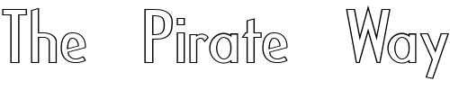 Font : FZ-BASIC-16-HOLLOW-EX Custom Text : The Pirate Way Test your own text here Click to download or to view this font on a tshirt that can be custom printed in Bali