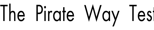 Font : FZ-BASIC-18-COND Custom Text : The Pirate Way Test your own text here Click to download or to view this font on a tshirt that can be custom printed in Bali