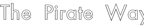 Font : FZ-BASIC-18-HOLLOW Custom Text : The Pirate Way Test your own text here Click to download or to view this font on a tshirt that can be custom printed in Bali