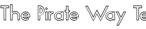 Font : FZ-BASIC-19-HOLLOW Custom Text : The Pirate Way Test your own text here Click to download or to view this font on a tshirt that can be custom printed in Bali