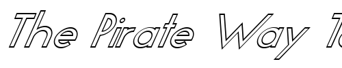 Font : FZ-BASIC-19-HOLLOW-ITALIC Custom Text : The Pirate Way Test your own text here Click to download or to view this font on a tshirt that can be custom printed in Bali