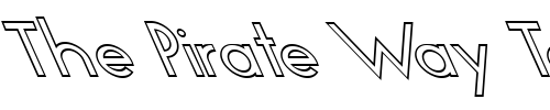 Font : FZ-BASIC-19-HOLLOW-LEFTY Custom Text : The Pirate Way Test your own text here Click to download or to view this font on a tshirt that can be custom printed in Bali