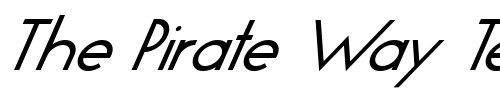 Font : FZ-BASIC-19-ITALIC Custom Text : The Pirate Way Test your own text here Click to download or to view this font on a tshirt that can be custom printed in Bali