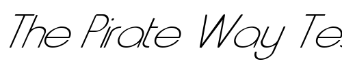 Font : FZ-BASIC-20-ITALIC Custom Text : The Pirate Way Test your own text here Click to download or to view this font on a tshirt that can be custom printed in Bali