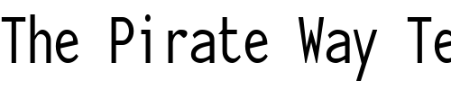 Font : FZ-BASIC-23-COND Custom Text : The Pirate Way Test your own text here Click to download or to view this font on a tshirt that can be custom printed in Bali