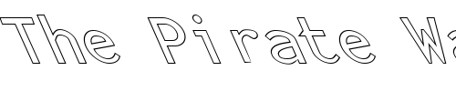 Font : FZ-BASIC-23-HOLLOW-LEFTY Custom Text : The Pirate Way Test your own text here Click to download or to view this font on a tshirt that can be custom printed in Bali