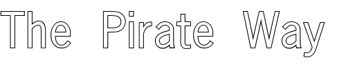 Font : FZ-BASIC-24-HOLLOW Custom Text : The Pirate Way Test your own text here Click to download or to view this font on a tshirt that can be custom printed in Bali