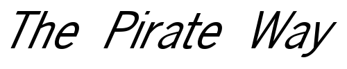 Font : FZ-BASIC-24-ITALIC Custom Text : The Pirate Way Test your own text here Click to download or to view this font on a tshirt that can be custom printed in Bali