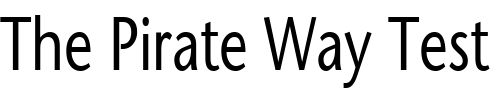 Font : FZ-BASIC-25-COND Custom Text : The Pirate Way Test your own text here Click to download or to view this font on a tshirt that can be custom printed in Bali