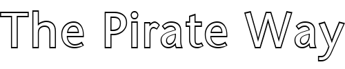 Font : FZ-BASIC-25-HOLLOW Custom Text : The Pirate Way Test your own text here Click to download or to view this font on a tshirt that can be custom printed in Bali