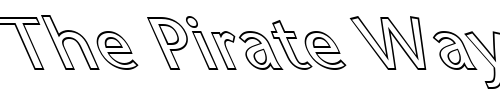 Font : FZ-BASIC-25-HOLLOW-LEFTY Custom Text : The Pirate Way Test your own text here Click to download or to view this font on a tshirt that can be custom printed in Bali