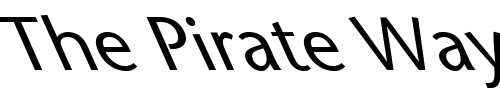Font : FZ-BASIC-25-LEFTY Custom Text : The Pirate Way Test your own text here Click to download or to view this font on a tshirt that can be custom printed in Bali