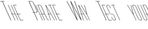 Font : FZ-BASIC-27-LEFTY Custom Text : The Pirate Way Test your own text here Click to download or to view this font on a tshirt that can be custom printed in Bali