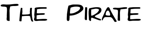 Font : FZ-BASIC-29-EX Custom Text : The Pirate Way Test your own text here Click to download or to view this font on a tshirt that can be custom printed in Bali