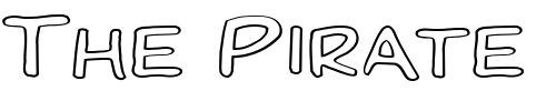 Font : FZ-BASIC-29-HOLLOW-EX Custom Text : The Pirate Way Test your own text here Click to download or to view this font on a tshirt that can be custom printed in Bali