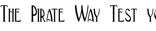 Font : FZ-BASIC-33-COND Custom Text : The Pirate Way Test your own text here Click to download or to view this font on a tshirt that can be custom printed in Bali