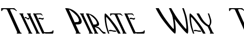 Font : FZ-BASIC-33-LEFTY Custom Text : The Pirate Way Test your own text here Click to download or to view this font on a tshirt that can be custom printed in Bali
