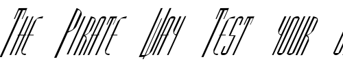 Font : FZ-BASIC-38-ITALIC Custom Text : The Pirate Way Test your own text here Click to download or to view this font on a tshirt that can be custom printed in Bali