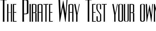 Font : FZ-BASIC-39-EX Custom Text : The Pirate Way Test your own text here Click to download or to view this font on a tshirt that can be custom printed in Bali