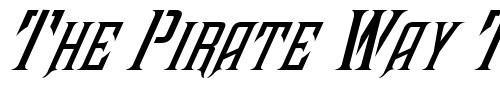 Font : FZ-BASIC-41-ITALIC Custom Text : The Pirate Way Test your own text here Click to download or to view this font on a tshirt that can be custom printed in Bali