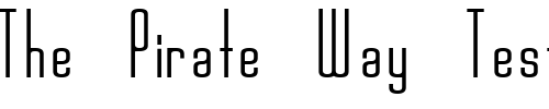 Font : FZ-BASIC-44-COND Custom Text : The Pirate Way Test your own text here Click to download or to view this font on a tshirt that can be custom printed in Bali
