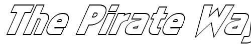Font : FZ-BASIC-5-HOLLOW-ITALIC Custom Text : The Pirate Way Test your own text here Click to download or to view this font on a tshirt that can be custom printed in Bali