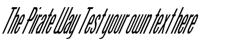 Font : FZ-BASIC-51-ITALIC Custom Text : The Pirate Way Test your own text here Click to download or to view this font on a tshirt that can be custom printed in Bali